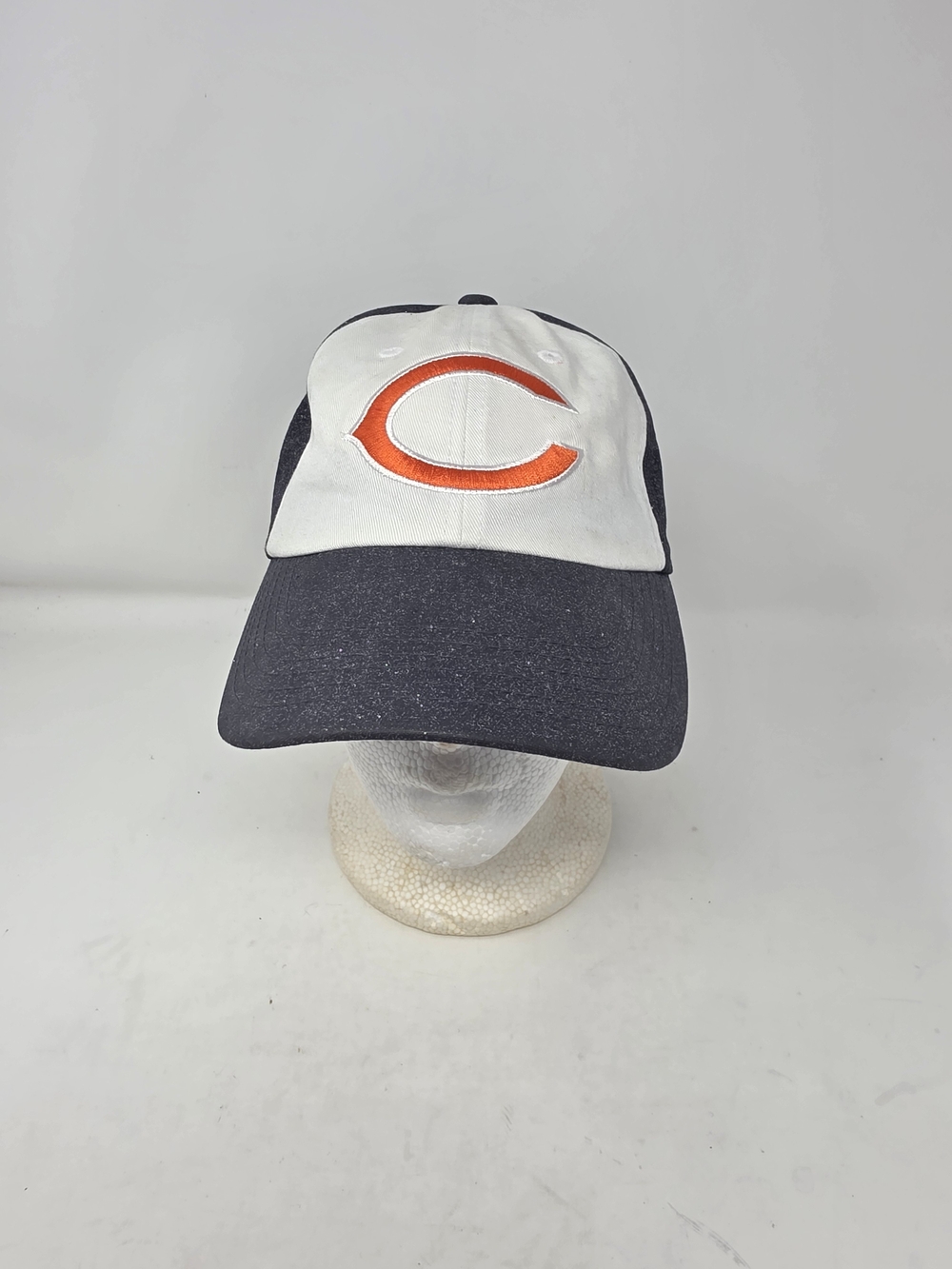 NFL Team Apparel Chicago Bears Women's Silver Glitter Sparkle Strapback Hat